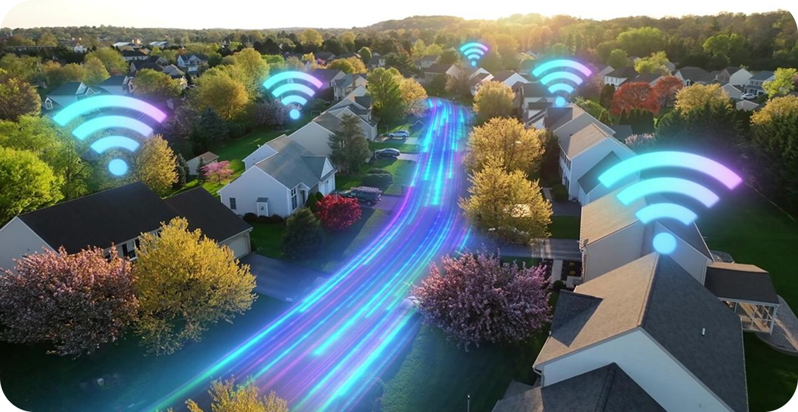 wifi covered town. 5 Gig Internet